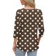 thumbnail image 3 of Neewe 3/4 Length Sleeve for Womens Polk Dot Tops Casual Crewneck Pullover Tunics Summer Comfy Blouses Fashion 2026, 3 of 7