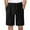 Black, variant on MRULIC mens shorts Mens Sports Shorts Striped Jogging Bottoms Summer Training Trousers With Pockets Elastic Waistband Breathable Shorts Men Casual Shorts Black + L
