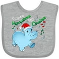 thumbnail image 3 of Inktastic I Want a Hippopotamus for Christmas Hippo in Santa Hat Boys or Girls Baby Bib, 3 of 4