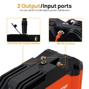 ECO-WORTHY Portable 12V Lithium Battery, 20Ah LiFePO4 Deep Cycle Rechargeable Battery, Built-in BMS, 4000+ Cycles,Perfect for Outdoor Camping Fishing RV Marine Trolling Motor Fishfinder