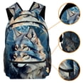thumbnail image 3 of Lightweight Backpack Wolf School Bag Travel Laptop Daypack for Men Women Casual Rucksack, 3 of 6