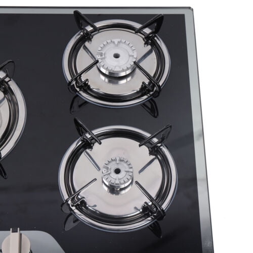 30in Stainless Steel Cook Top Built-in 5 Burners Stove LPG/NG Gas Cooker Hob