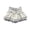 #121-White, variant on Women's Summer Solid Color Denim Half Skirt With Lace Hem And Patchwork