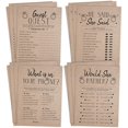thumbnail image 2 of Your Main Event Prints Bridal Shower Games, Fun Activities, Kraft Minimalist Style - Guest Quest, He Said She Said, What's in Your Phone and Would She Rather, 2 of 4