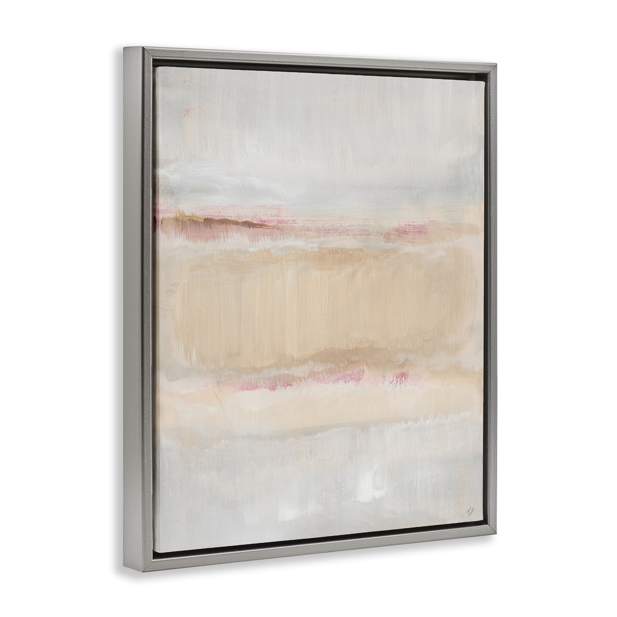 Stupell Industries Restful Misty Landscape Gray Framed Floater Canvas Wall Art, design by Lanie Loreth