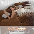 thumbnail image 3 of Cow Cowhide Duvet Cover Set Twin Size Abstract Brown Seam Leather Soft Lightweight Comforter Covers 4 Piece Bedding Set with 1 Duvet Cover 1 Bed Sheet & 2 Pillow Shams, 3 of 8