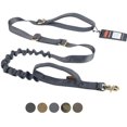 thumbnail image 1 of SHIYIBLD Tactical Dog Leash Adjustable K9 Military Bungee Dog Leash Elastic Leads Rope with 2 Control Handle(Grey), 1 of 7