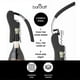 thumbnail image 3 of Deluxe Corkscrew, Wine Bottle Opener with Built-in Foil Cutter, Black & Chrome, 3 of 5