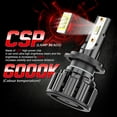 thumbnail image 5 of 6x For Kia Soul 2013 H7 H11 881/889 LED Headlight Fog Light Combo White Bulbs, 5 of 13