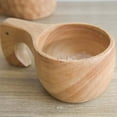 thumbnail image 6 of Windfall Nordic Style Handmade Backpack Wooden Mug Cup for Camping Hiking Survival Teacup Outdoor Portable Wooden Ancient Kuksa Coffee Tea Milk Breakfast Drinking Mug Cup, 6 of 7
