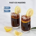 thumbnail image 4 of CONCETTA Countertop Ice Maker, 9pcs in 6 Mins, 26lbs/24H ,Bullet Ice Maker with Ice Scoop and Basket, White, 4 of 9