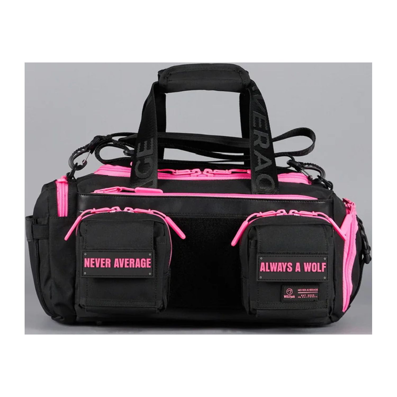 Wolfpak 20L Mini Duffle Bag Black Neon Pink