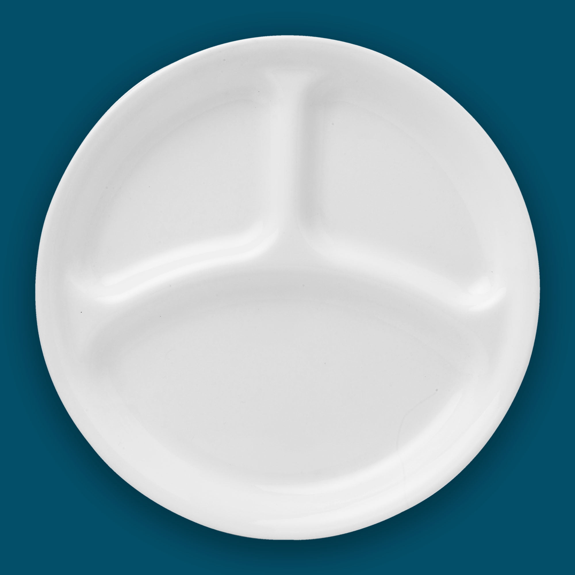 CORELLE Livingware Winter Frost White 10-1/4' Divided Dinner Plate, 1 pack