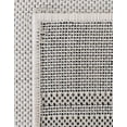 thumbnail image 6 of Unique Loom Outdoor Modern Collection Area Rug - Miranda (2' 7" x 12' Runner White and Black), 6 of 6