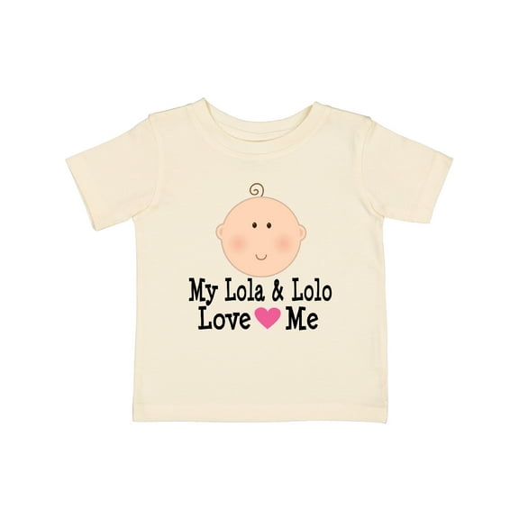 Inktastic My Lola and Lolo Love Me Girls Baby T-Shirt