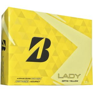 Bridgestone Golf Lady Precept Golf Balls, Yellow, 12 Pack