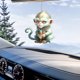 thumbnail image 5 of Fiudx Artículos en oferta con ofertas flash Colgante de acrílico plano para espejo retrovisor de coche con cabeza de Buda natal, 5 of 5