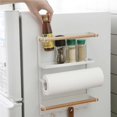 thumbnail image 4 of Estante Del Refrigerador Almacenamiento Lateral Multifuncional Multicapa Lateral Sin Perforaciones Montado En La Pared Refrigerador De Cocina Estante De Almacenamiento De Absorción Magnética Speravity HA019603-00, 4 of 7