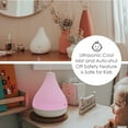thumbnail image 4 of Crane Personal Ultrasonic Cool Mist Humidifier and Aroma Therapy Diffuser, Optional Color Changing Nightlight Included, for Home, Hotels, and Office, 0.35 Gallon – 1.5 Liter, White, 4 of 10