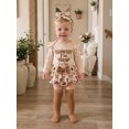 thumbnail image 4 of Cjfdfy Newborn Baby Girls Fall Outfit Howdy I'm New Here Cowgirl Style Ruffle Romper Skort Headband And Socks Set Cute Infant Coming Home Fall Winter Outfit 0-18 Monthes, 4 of 9