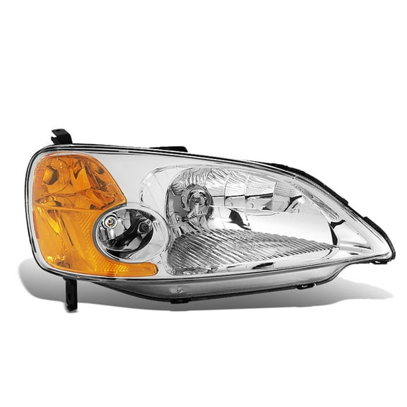 DNA Motoring Factory Style Driving Headlight Lamp Assembly for 2001-2003 Honda Civic, Right