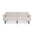 thumbnail image 3 of Cozy Velvet Futon Bed With Adjustable And Frame Velvet, For Extended Sleeper Area, 3 of 6
