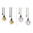 thumbnail image 2 of Elegant Crystal Fan Pull Chain with Beaded Design, Durable Ceiling Fan and Light Pull Chain Extension Decorative Pendant for Home Bedroom Living Room Decor, 1Pc Chain Beaded Pull(Orange,19.5x1.5"), 2 of 6