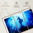 thumbnail image 6 of Elephant Stock Underwater Amphitrite Statue Wall Art - Horizontal Multi Panel Canvas - Living Room Wall Decor - Fantasy And Sci-fi Multi Panel - Blue And Turquoise Decor - 45" x 28", 6 of 8