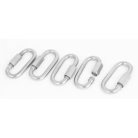 Oval Cable Link - M8 8mm Thickness Oval Quick Link Chain Rope Cable Connector 5pcs