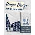 thumbnail image 2 of LHSHID Teacher Appreciation Gifts for Women Men Flannel Blanket Throws with Message for All Teachers Birthday Christmas Retirement Gift, 2 of 4