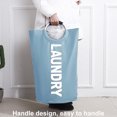 thumbnail image 2 of Bearachild Cesta plegable para ropa sucia, bolsa de lavandería plegable de tela Oxford, cubo de impermeable con asa Almacenamiento y organización del hogar Cielo azul Bearachild HA6867-06B, 2 of 6