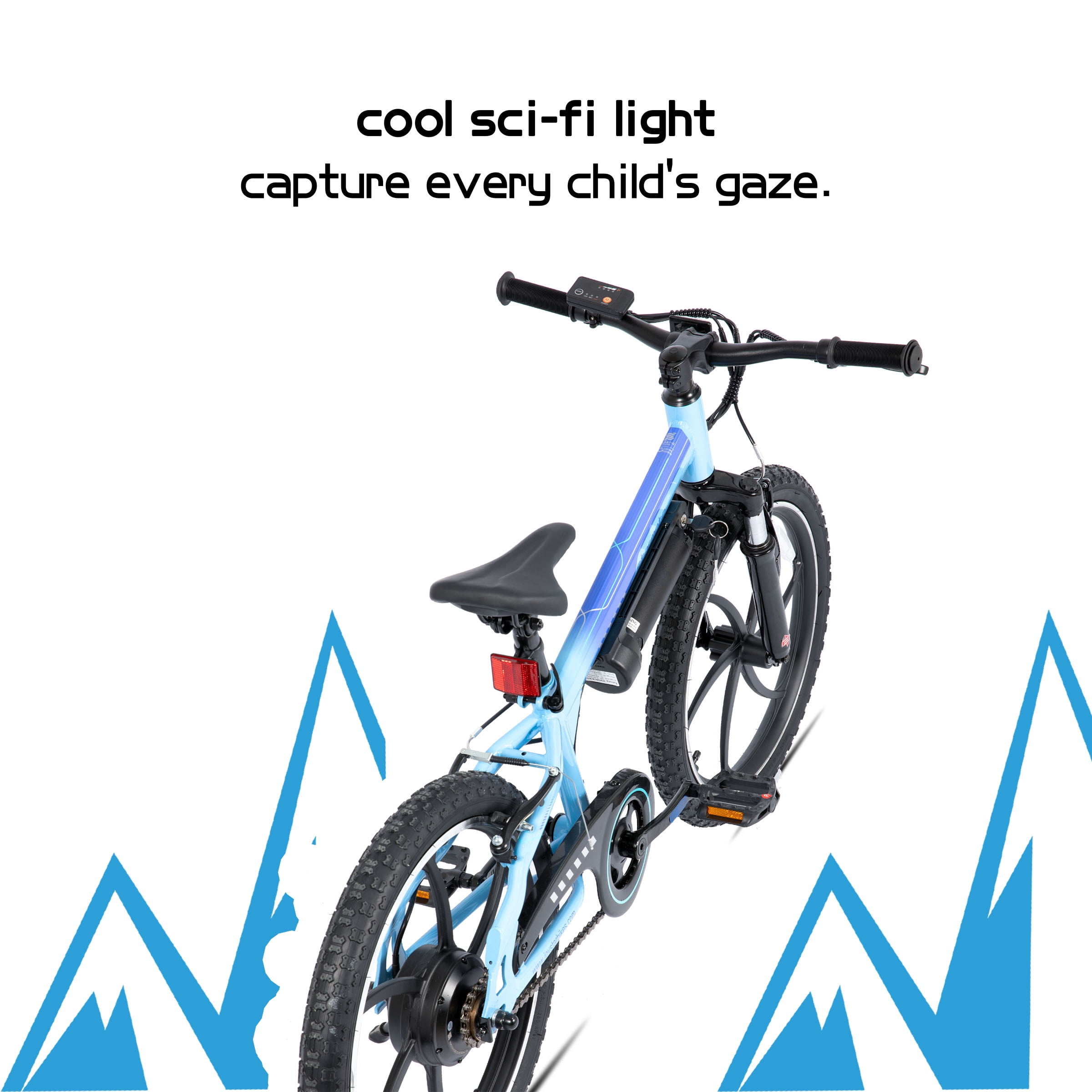 JOYSTAR Radspur Electric Bike 20" with 250W Brushless Motor, 15 Miles 15MPH Electric Mountain Bicycle with Removable Battery, Blue