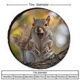 thumbnail image 2 of Heavy Duty Spare Tire Cover Funny Squirrel Wheel Protectors Weatherproof Wheel Covers Cute Animals Tire Cover for Camper Trailer Truck SUV Universal 12inch, 2 of 8
