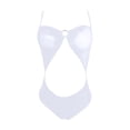 thumbnail image 3 of Aayomet Plus Size Lingerie Lingerie For Women See Through BodysuitOne Piece Mesh Thong Teddy Swimsuits Micro Bikini,White XL, 3 of 5