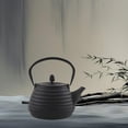 thumbnail image 1 of Tetera de hierro fundido para té, 1000 ml, estilo japonés, retro, con infusor para té de hojas sueltas, regalo para amantes del té en casa Hilo grueso, 1 of 8