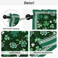 thumbnail image 5 of Green Kitchen Curtains, St. Patrick's Day Shamrock Spring Checkered Light Filtering Window Curtain Panels, 2Pcs Rod Pocket Window Treatments Set for Living Room Bathroom Bedroom 42x63 Inches, 5 of 9