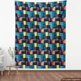 thumbnail image 3 of Ambesonne Retro Fabric by the Yard Upholstery, Vintage Geometric Shapes, 10 Yards, Multicolor, 3 of 4