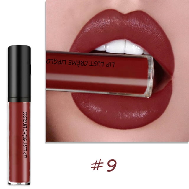 Lápiz labial de 12 colores, lápiz labial en crema, brillo labial de 6 ml, esmalte de labios