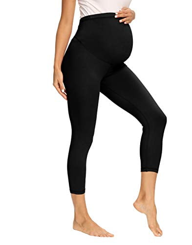V VOCNI Maternity Leggings for Women Over The Belly Pregnancy Workout Yoga Pants Activewear Stretch Legging