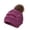 Purple, variant on CAICJ98 Toddler Infant Winter Skiing Hat for Baby Girl Boy Knitted Warm Skiing Caps Pompom Hat 6-12 Months,White