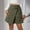 Army, variant on USSUMA Women'S Skirts Midi Skirt Solid Color High Waist Zipper Button Irregular Mid-Calf Skirt Casual Dresses Loose Dresses Business Up to 45% off Army Green Skirt for Women L