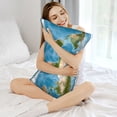 thumbnail image 5 of Disketp Earth View World Map Satin Pillowcase For Hair And Skin - Satin Pillow Cases Standard Size 20x30 Inches With Zipper,Gifts For Women Men, 5 of 8