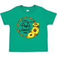 thumbnail image 3 of Inktastic My Pops Loves Me with Sunflower Wreath Boys or Girls Toddler T-Shirt, 3 of 5