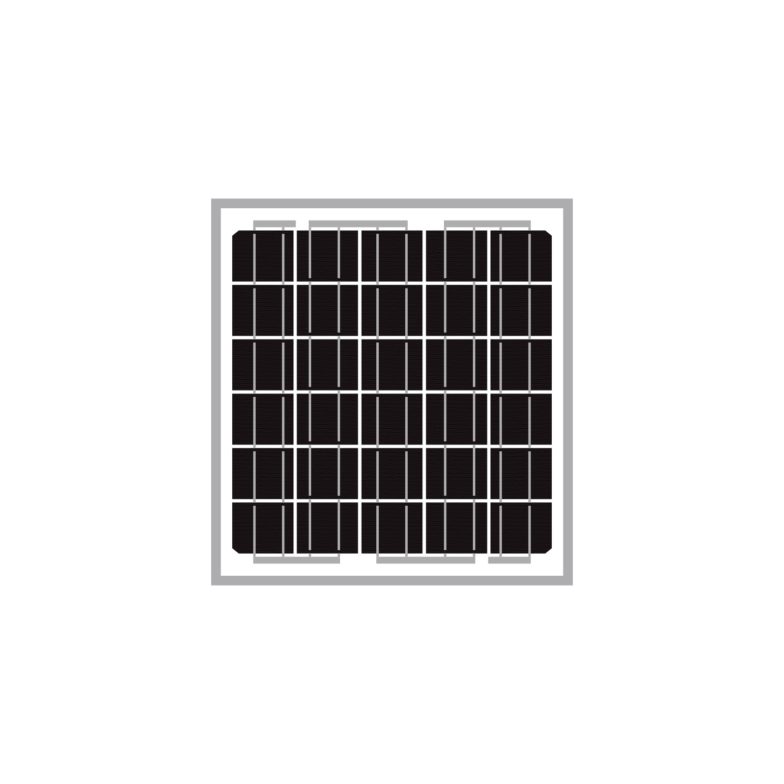 Newpowa 5W(Watts) 12V(Volts) 10BB Monocrystalline Solar Panel Battery Maintainer High-Efficiency PV Module Power for Battery Charging of Boat RV Gate Opener Fences