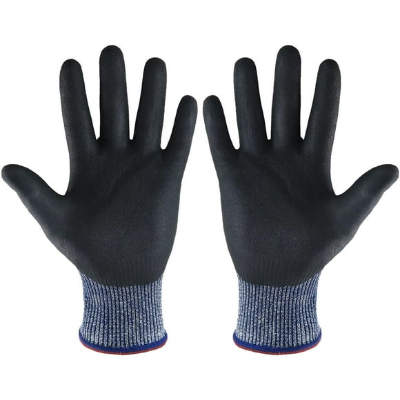 Guantes de Cocina GlovesFlam 1 Par S Gris/Negro 130mm x 200mm NylonHPPENitrilo CE EN388 Nivel 5. VentDepot MXGVM-001