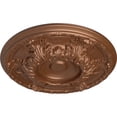 thumbnail image 3 of Ekena Millwork 19"OD x 1 1/2"P Granada Ceiling Medallion (Fits Canopies up to 7 1/8"), Hand-Painted Polished Copper, 3 of 7