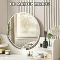 thumbnail image 5 of EONROACOO Makeup Vanity Table with Mirror, Dressing Table Vanity Desk, Adult Teen(White), 5 of 12