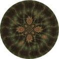 thumbnail image 1 of Ahgly Company Machine Washable Indoor Round Transitional Midnight Gray Area Rugs, 5' Round, 1 of 7