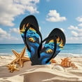 thumbnail image 4 of Psesaysky Boys Girls Flip Flops Sandals Blue Dragon Print Water Park Summer Beach Swim Pool Shoes for Kids Indoor and Outdoor Size 10, 4 of 7