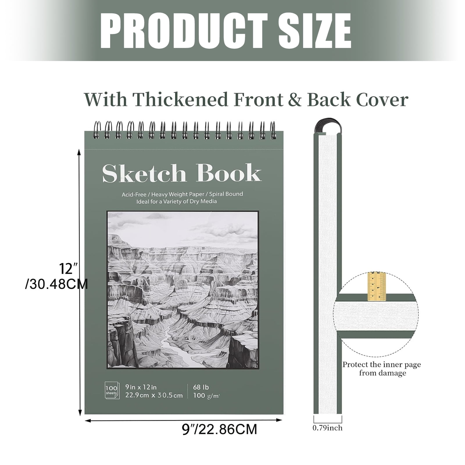 Professional Drawing Book Smooth Paper For Sketching Use Practical Sketching Art Pad Sketchbooks Strong Sewn Binding